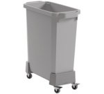Chariot DURABIN 60 L, en rPP, 4 roulettes, gris