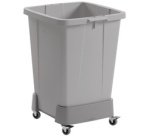 Chariot DURABIN 60 L, en rPP, 4 roulettes, gris