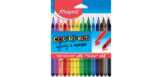 Multipack crayon de couleur INFINITY/feutre COLOR'PEPS