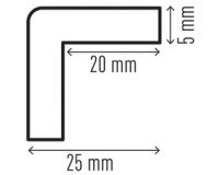 Profilé de protection C20, magnétique, carré