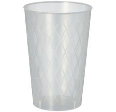 Herbruikbare beker, 0,25 l, transparant, 40 stuks