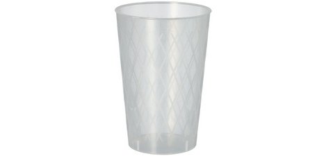 Wiederverwendbarer Becher, 0,25 l, durchsichtig, 40 Stück