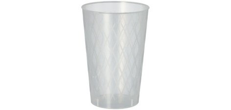 Gobelet réutilisable, 0,25 l, translucide, 40 pièces