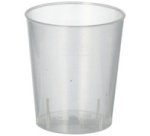 Verre à liqueur en PP réutilisable, 2 cl, 50 pièces