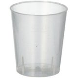 Verre à liqueur en PP réutilisable, 2 cl, 50 pièces