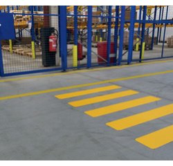 Marquage 'passage piéton' 200/05, jaune de sécurité