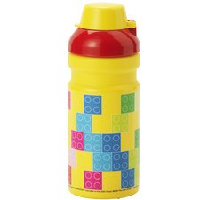 Gourde BRICK PATTERN, 390 ml, jaune