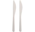 Couteau réutilisable, longueur: 185 mm, blanc