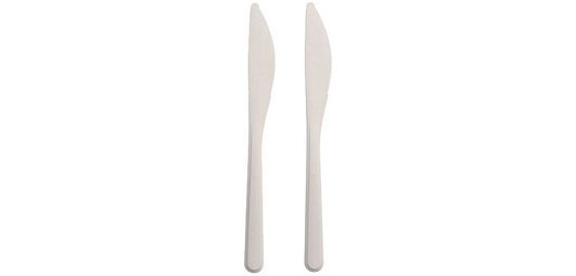 Couteau réutilisable, longueur: 185 mm, blanc