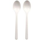 Cuillère réutilisable, longueur: 185 mm, blanc