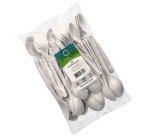 Cuillère réutilisable, longueur: 185 mm, blanc