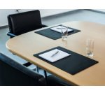 Sous-main, PP, 420 x 300 mm, noir opaque