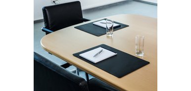 Sous-main, PP, 420 x 300 mm, noir opaque