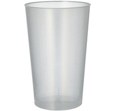 Gobelet en PP réutilisable, 0,5 l, 30 pièces