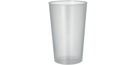 Gobelet en PP réutilisable, 0,5 l, 30 pièces