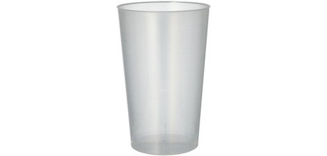 Gobelet en PP réutilisable, 0,5 l, 30 pièces