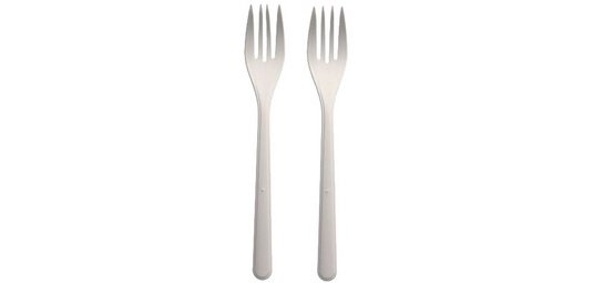 Fourchette réutilisable, longueur: 185 mm, blanc