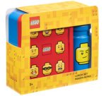 Gourde + Boîte à goûter LUNCH SET CITY, bleu