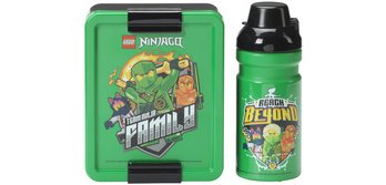 Gourde + Boîte à goûter LUNCH SET NINJAGO GREEN, vert