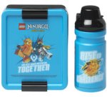 Gourde + Boîte à goûter LUNCH SET CITY, bleu