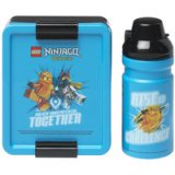 Gourde + Boîte à goûter LUNCH SET NINJAGO, bleu/noir
