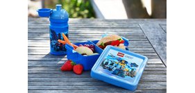 Gourde + Boîte à goûter LUNCH SET NINJAGO, bleu/noir