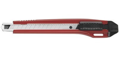 Cutter PREMIUM, Klinge: 9 mm, rot/schwarz