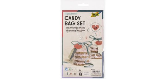 Kit sachet à fond plat / Candy Bag 'Floral Christmas'