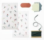 Kit sachet à fond plat / Candy Bag 'Floral Christmas'