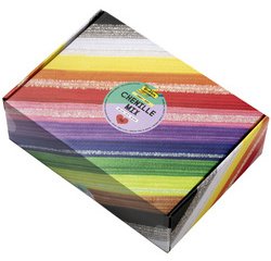 Mélange de fils chenille Jumbobox, 300 mm, assorti