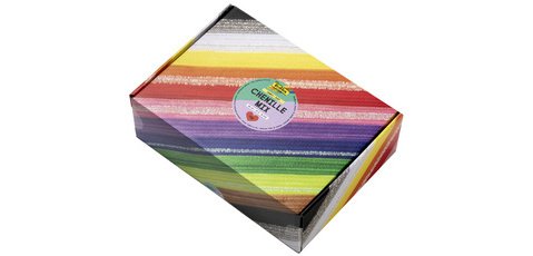 Mélange de fils chenille Jumbobox, 300 mm, assorti