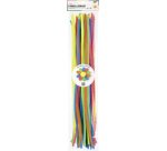 Fil chenille 'FLUO', longueur: 500 mm, assorti