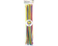 Fil chenille 'FLUO', longueur: 500 mm, assorti