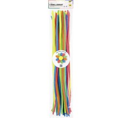 Fil chenille 'FLUO', longueur: 500 mm, assorti