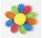 Fil chenille 'FLUO', longueur: 500 mm, assorti