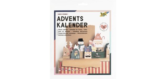 Calendrier de l'Avent SANTA & FRIENDS, 72 pièces