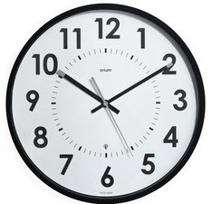 CEP Orium Radio-Controlled Clock Abyliss, Analog, Black