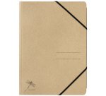 Chemise à élastique 'Pur', A4, carton, naturel