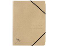 Chemise à élastique 'Pur', A4, carton, naturel