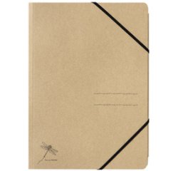 Chemise à élastique 'Pur', A4, carton, naturel