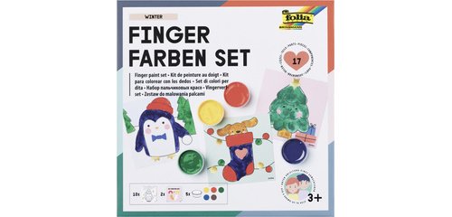 Kit de gouache aux doigts 'HIVER'