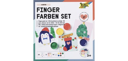 Kit de gouache aux doigts 'HIVER'