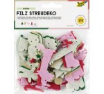 Décoration en feutre 'Hiver', 170 pièces