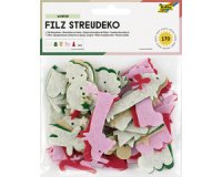 Décoration en feutre 'Hiver', 170 pièces