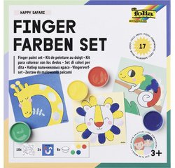 Kit de gouache aux doigts 'HAPPY SAFARI'