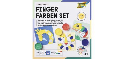Kit de gouache aux doigts 'HAPPY SAFARI'