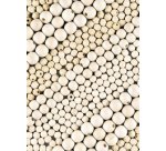 Mélange de perles en bois NATURAL Jumbobox, 1 kg