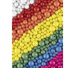 Mélange de perles en bois NATURAL Jumbobox, 1 kg