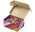 Mélange de perles en bois NATURAL Jumbobox, 1 kg