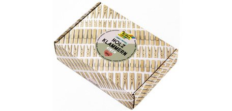 Mélange de pinces en bois NATURAL Jumbobox, 500 g